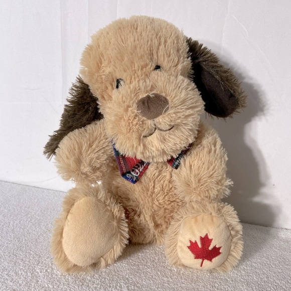 Tan Brown Puppy Teddy Bear Plush Toy Stuffed Animal 2022 - Picture 1 of 11